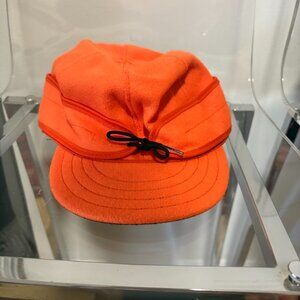 The Original Stormy Kromer Cap Orange - Wool Exterior - Size 7 1/2